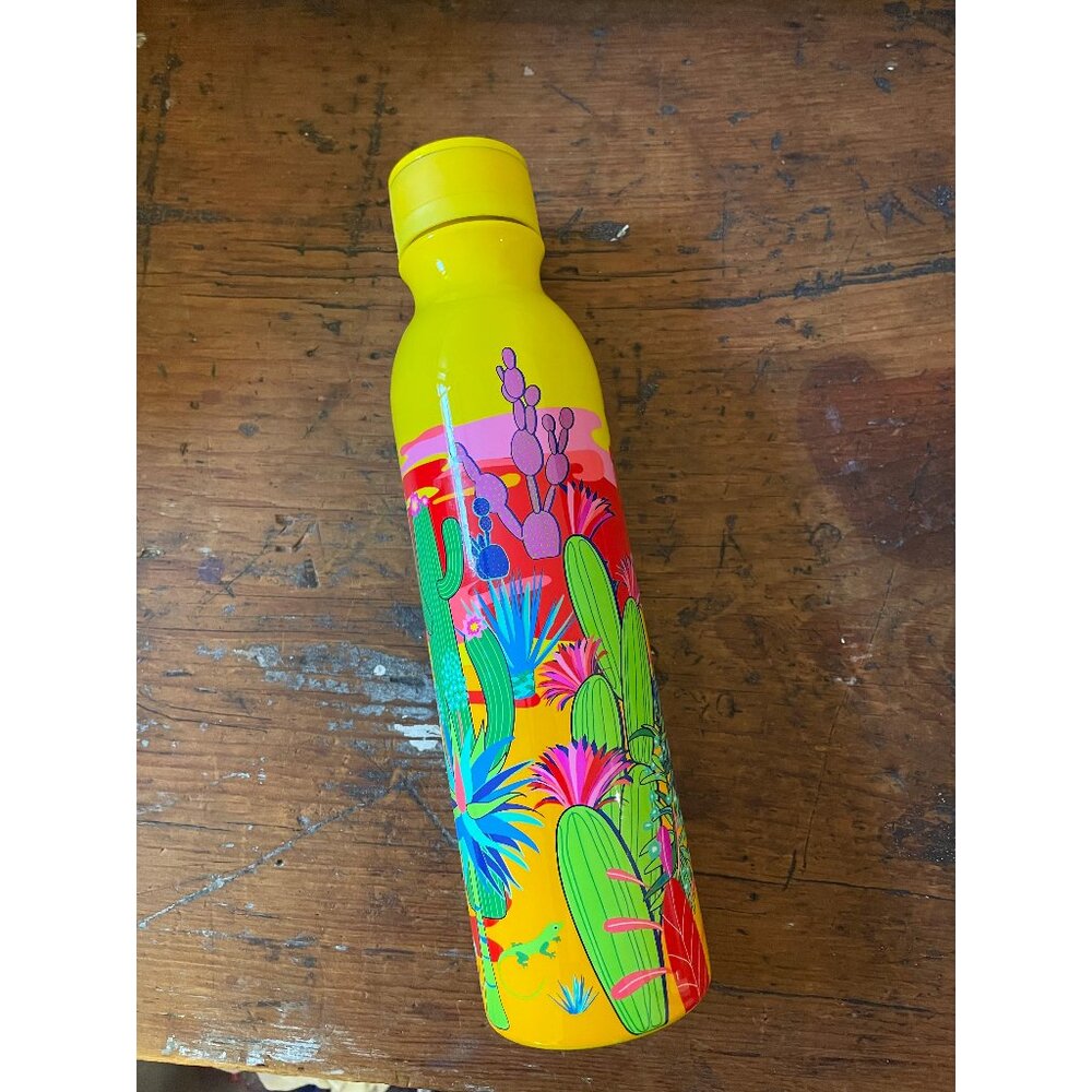 PYLONES Keep Cool Thermal Water Bottle/ Cactus Flower Design